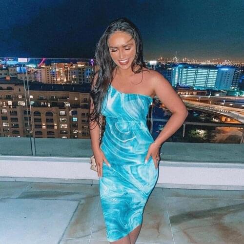 Tie Dye Backless Bodycon Maxi Dresses Sexy Hot Beachwear Holiday Summer Clubwear Outfit For Women Party Strap Dress Female