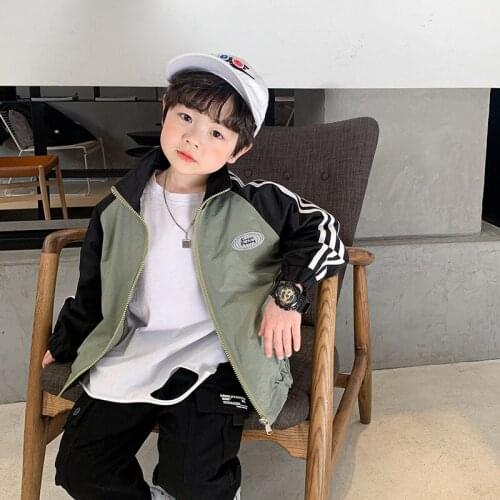 2021 Spring Autumn Boy Coat Overcoat Top Kids Costume Teenage Gift Children Clothes High Quality Plus Size