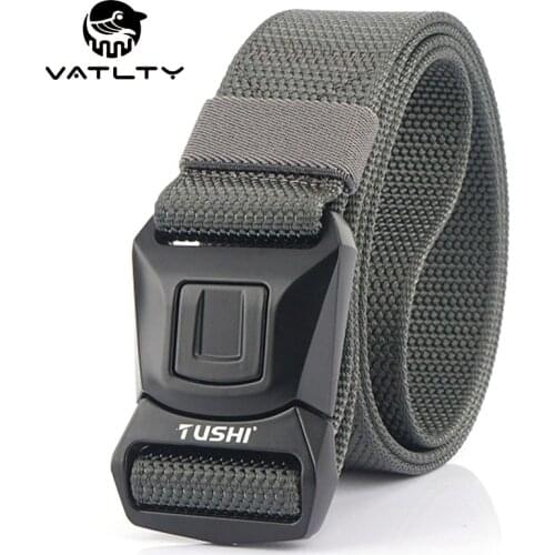 VATLTY 2021 Military Tactical Belt Rust-proof Metal Quick Release Buckle 1200D Strong And Tight Nylon Outdoor Work Belts For Men