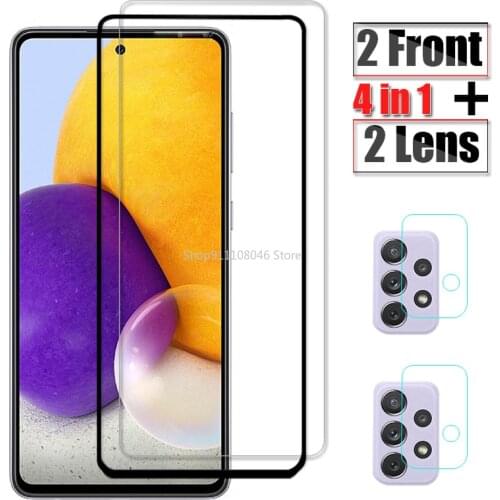 Protective Glass For Samsung Galaxy A51 Glass A52 A72 A32 A12 A02S Camera Screen Protector For Samsung A71 A02 S Protection Film