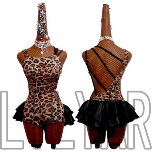 New Latin Dance Dress Competition Dress Costumes Skirt Performing Dress Adult Customize Children Red Matador Skirt Split Skirtes