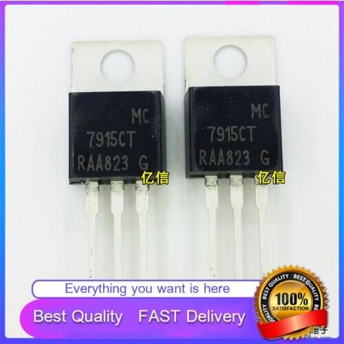 10Pcs/Lot New Original MC7915CTG MC7915CT TRIPLE-TERMINAL Voltage-Regulator TUBE Good Quality
