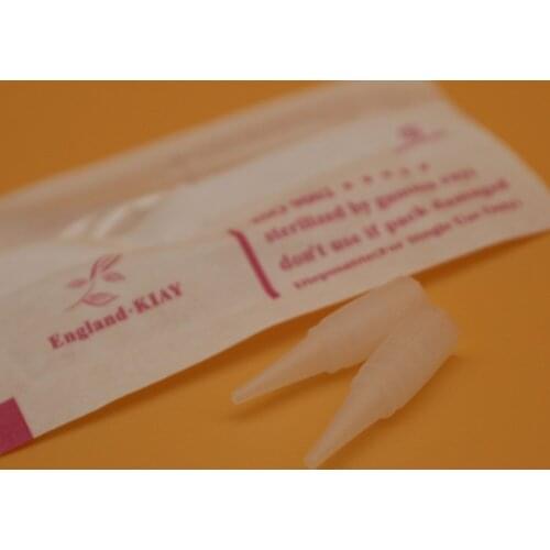 500pcs 1RL Sterile Traditional Needle Caps Independent Package Permanent makeup Eyebrow Lip Tattoo Machine Needles Tips