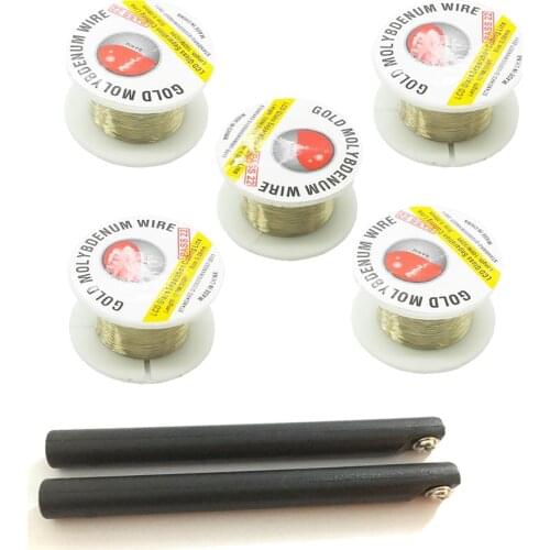 BAKU Gold Molybdenum Wire 0.08 mm LCD Glass Separation Cutting Line 100m with Handle Tool for iPhone Samsung Smart Phone Repair