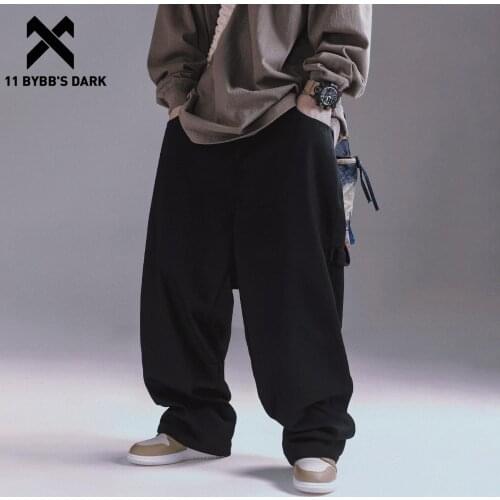 11 BYBBS DARK Hip Hop Cargo Pants Vintage Baggy Pants Men Functional Casual Pants Oversized Loose Trousers Streetwear Techwear