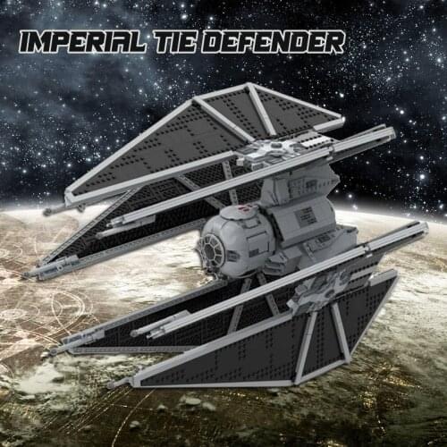 TIE Space Fighter Defender Imperial Bricks Model MOC Star Movie Series Building Blocks Kids DIY Toys Children Xmas Gifts