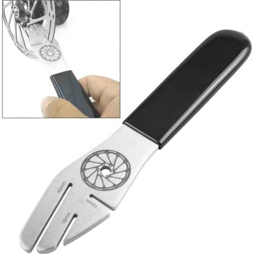 Three Opening Designs Stainless Steel Bicycle Bike Disc Brake Rotor Alignment Truing Fork Wrench Maintenance Tool Bike Parts