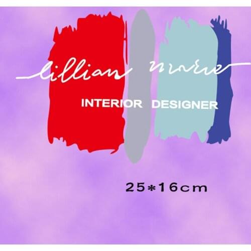 Cool Sample Interior Designer Colors Block Clothes Stickers Iron On Heat Transfer Letter Appliques for Coat T-shirt Decor