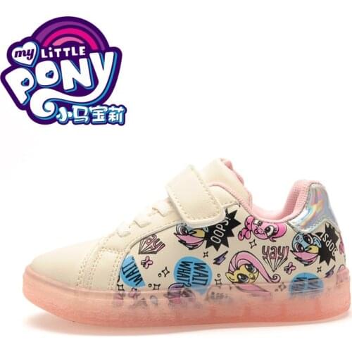 My Little Pony Girls Sneakers 2021 New Princess Shoes Elementary School Breathable Wild White Shoes Childrens Casual Shoes