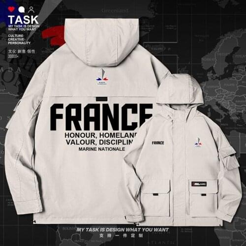 France French Republic FRA FR men jacket hooded Navy logo army fan long sleeve Tactical casual top jackets mens autumn clothes