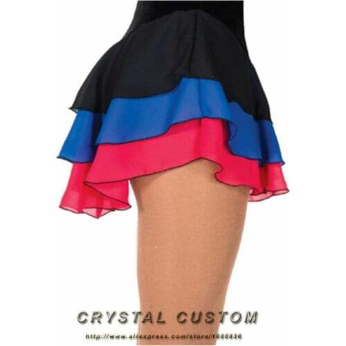 Hot Sales Custom Figure Skating Skirt For Girls Elegant New Brand Vogue Ice Skating Dresses For Competition DQ2894