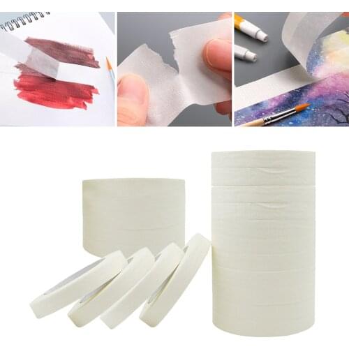 10/15/20mm 15/20m Long Masking Tape Beige Color Car Spraying Single Side Adhesive Tape for Car House Oil Painting Sketch