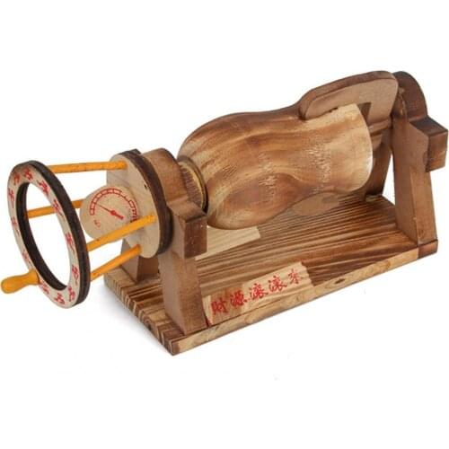 Model Kid Toys High Simulation Decorative Traditional Wooden Popcorn Machine Ornament Home Decor Kitchen Toys