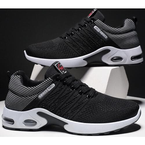 Mens shoes spring 2021 new breathable lace-up running shoes, Korean lightweight casual sports shoes, net shoes