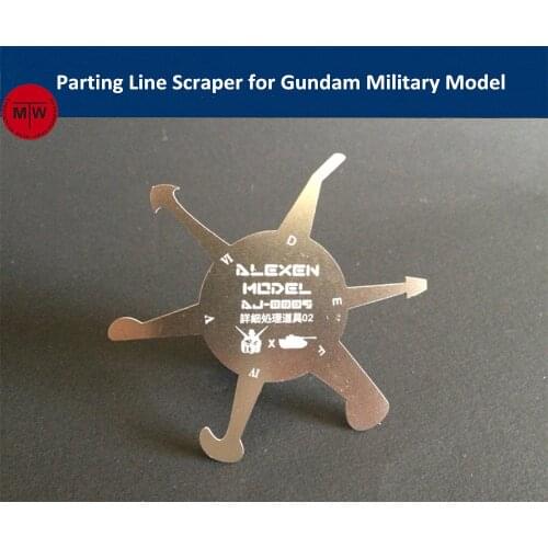 Alexen Model Parting Line Scraper Hand Tool for Gundam for Tamiya Military Model Hobby Kits Version 2