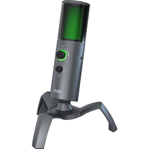 Desktop USB Free Spin Zero-Latency Monitoring Microphone With Microphone Stand For Gaming Video Conference Mic Microphone