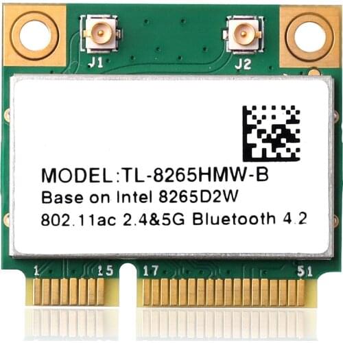 New Dual Band Wireless-AC 8265 Intel IT-8265D2W 2.4G/5Ghz 802.11ac 867Mbps Bluetooth 4.0 MINI PCI-E Card