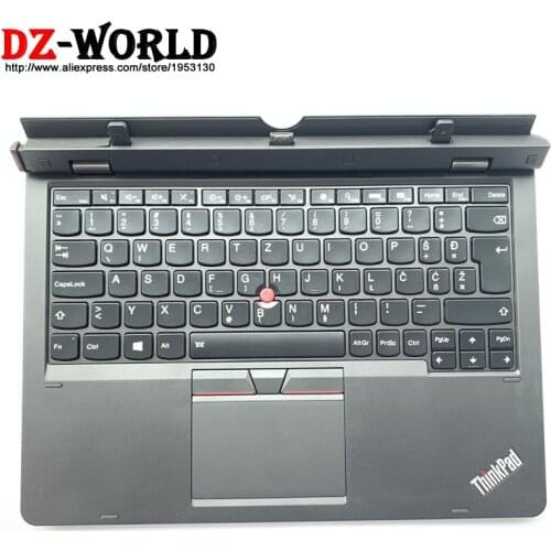 Original dock with Netherlands Dutch backlit keyboard touchpad battery for ThinkPad Helix Gen 2 20CG 20CH Ultrabook Pro 03X7066