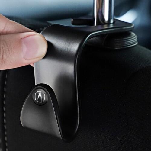 A Pair Portable Car Seat Back Hooks Hanging Bag Rack Accessories For Acura RDX CDX TLX-L NSX MDX ILX TLX ZDX RLX TSX RSX Integra