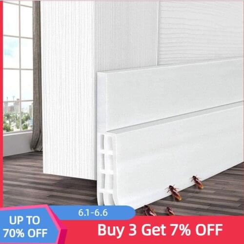 Under Door Draft Stopper Strong Adhesive Dust and Noise Insulation Weather Stripping Energy Saving Wind Blocker Seal Tool