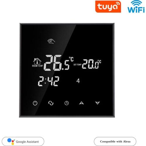 220V 16A LCD Touch Screen Temperature Controller Programmable Wifi Thermostat for Electric Floor Heating