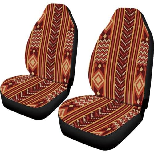 Rainbow Ethnic Style Universal fit Two Front car seat Covers, fit for Most of suvs,sedans,Trucks,sedans For Peugeot 206 207 307