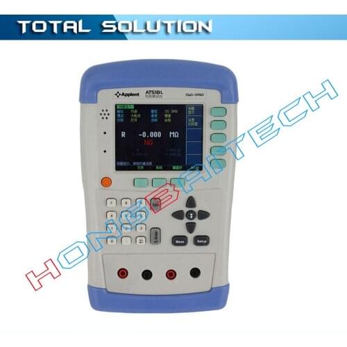 Handheld Resistance Tester AT518L 10u ohm-200k Ohm DC Milliohm Micro Ohm Meter