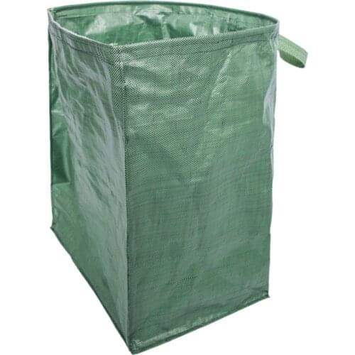 Garden Litter Bag Heavy Duty Green Leaf Storage Bag Outdoor Reusable Deciduous Bag Large Capacity Bag