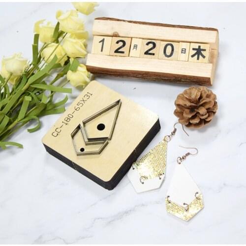 Leaf Earrings Christmas Present Die Cut Steel Punch Cutting Mold Wood Dies For Leather Blade Rule Cutter For DIY Leather Crafts