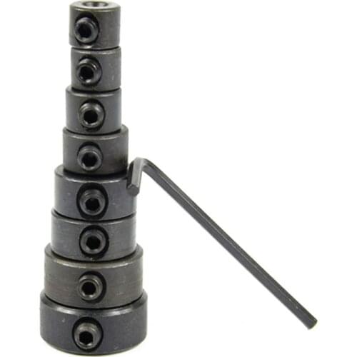 2021 Hot Sale 3-16mm Woodworking Drill Locator Bit Depth Stop Collars Ring Positioner Drill Locator Wood Drill Bit With Wrench