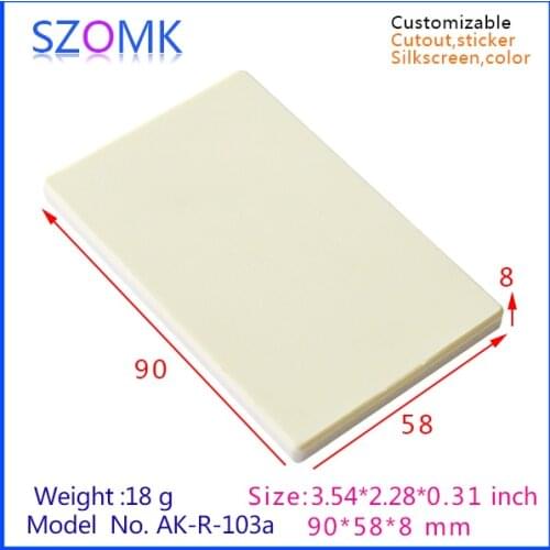 Szomk plastic IC card door entrance junction box (15 pcs) 90*58*5mm small plastic enclosure boxes, instrument project case