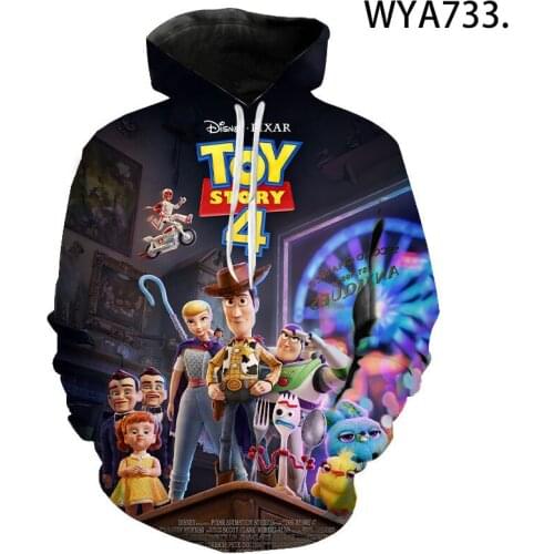 Cartoon Anime Toy Story 3D Printed Hoodies Men Women Children Fashion Pullover Long Sleeve Boy Girl Kids Sweatshirt Streetwear