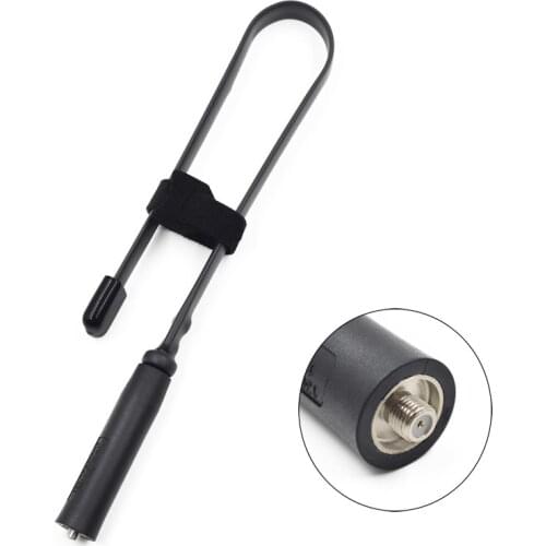 Military Dual Band 144/430Mhz SMA-Female Foldable Tactical Antenna for Baofeng BF-UVB3 Plus GT-3TP GT-5TP CB Radio Walkie Talkie