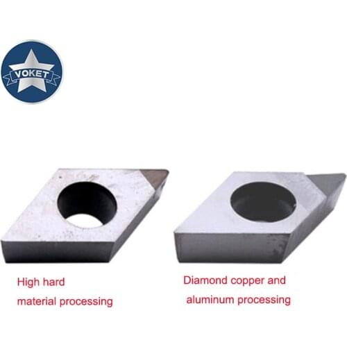 VOKET Heat treatment DCGT 070204 CNC lathe cutter CBN high hardness blade steel after quenching processing cutter head