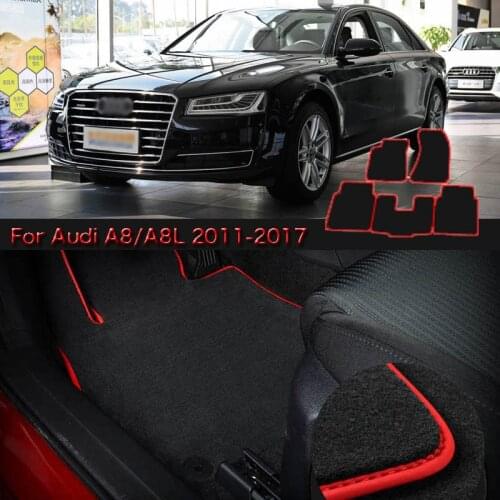 High Quality Soft Nylon Custom Made Non Slip Heavy Duty Floor Carpet Mat Rugs For Audi A8 2011-2017