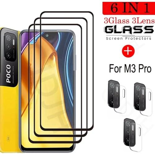 Tempered Glass For Xiaomi Poco M3 Pro Screen Protector Glass For Xiaomi Redmi Note 10T Camera For Xiaomi Poco M3 Pro 5G Glass