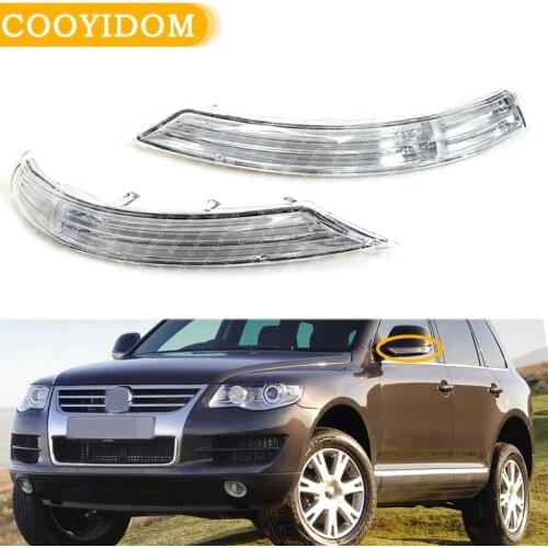 Car Side Rear View Mirror LED Turn Signal Light Amber Lamp Left/Right For VW Touareg 2007 2008 2009-2011 7L6949101C 7L6949102C