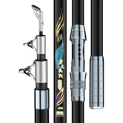 2.7M-4.2M Telescopic Fishing Canne Anchor Rock Fishing Olta De Pesca Carbon Fiber Super Hard Distance Throwing Pole Boat Rod