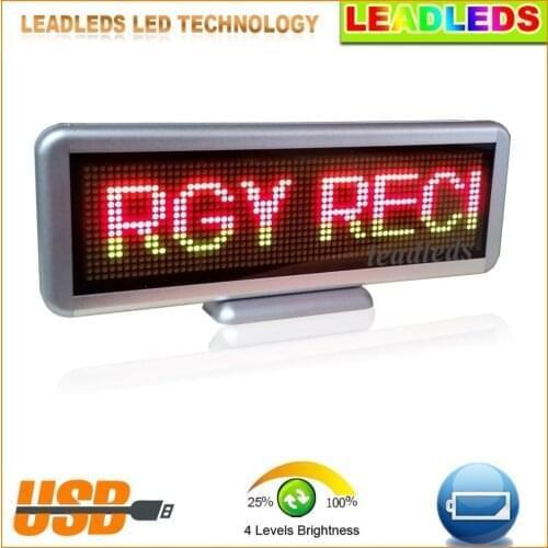 3 Color Moving Led Display Board Rechargeable Programmable (Stand up or Hang)