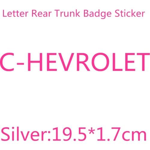 3D ABS Car letter rear trunk Badge Sticker Logo Decals car styling for Cruze Aveo Silverado MALIBU CAPTIVA Camaro