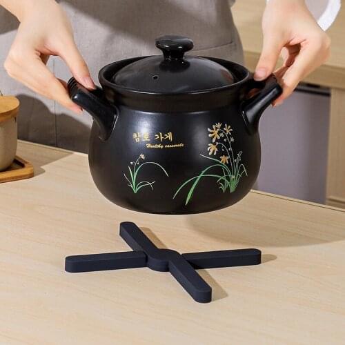 A2944 Edible Silicon Non-Slip Heat-Resistant Heat Resistant Foldable Dining Table Heat Proof Mat Pot Mat Placemat pads