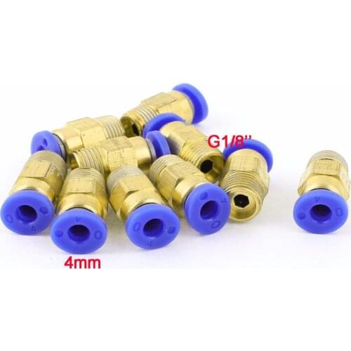 Free Shipping 100PCS A Lot Pneumatic 4mm Tube Push In 1/8'' Male Quick Connect Fittings PC04-01