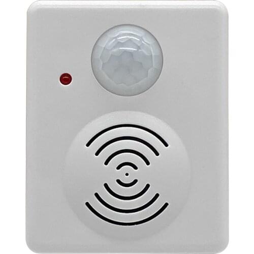 Wireless PIR Motion Sensor Detector Anti-theft Doorbell Alarm Activated Voice Speaker for Welcome Doorbell and Driveway Garage