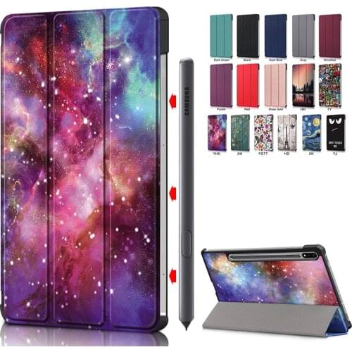 For Galaxy Tab S7 Case funda Flip Tablet Case for Samsung Galaxy Tab S7 SM-T870 SM-T875 11inch Hard PC Smart Stand Coque Cover