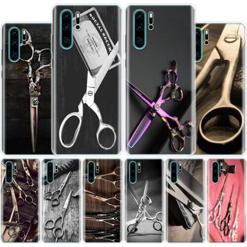 Hair Stylist Scissors Brush Phone Case For Huawei Honor 10 9 Lite 8A 8X 8S 7A 7X 9X 20i Pro Y5 Y6 Y7 Y9 2019 V20 V30 Cover Coque