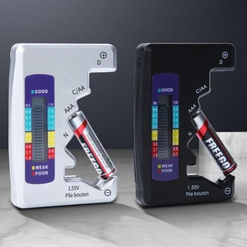 Digital Battery Tester LCD Display C D N AA AAA 9V 1.5V Button Cell Battery Capacity Check Detector Capacitance Diagnostic Tool