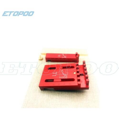 Woodworking tool Mini Gap Gauge Depth Measuring Ruler Aluminum Alloy Depth Measuring Sawtooth Ruler Measuring Tools