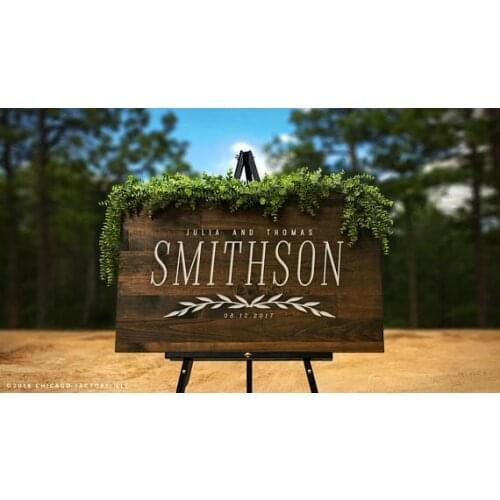 Personalized Wood Wedding Welcome Sign Decor,Rustic Custom Welcome Wedding Sign With Name date,Wooden Wedding Gift For Couple
