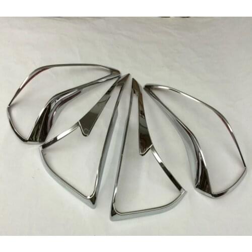 For Nissan Murano 2015 2016 2017 Chrome Rear Tail Light Lamp Cover Trim Taillight Frame Bezel Molding Garnish Surround Styling