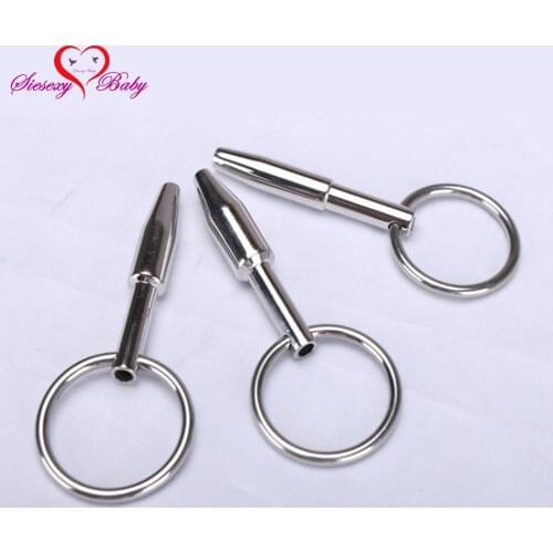 2017 New Arrival DA-048 50mm Sex Fetish Hollow Stainless Steel Penis Plug Urethral Dilators Catheters sounds Prince Stretching
